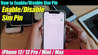 iPhone 1212 Pro How to EnableDisable Sim Pin [upl. by Lambart]