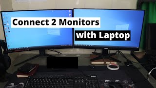 How to Connect 2 Monitors to One Laptop [upl. by Ardnoid]