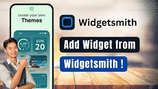 How to Add Widget from Widgetsmith [upl. by Ellinad]