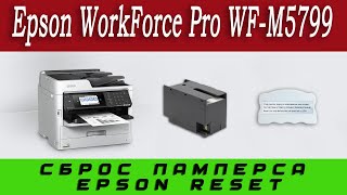 Epson WorkForce Pro WFM5799 Сброс ошибки памперса Срок службы ёмкости для отработ чернил истек [upl. by Annazor]