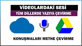 Programsız Videolardaki Sesi Yazıya çevirme Veya Sesimizi Yazıya Dönüştürme  Tüm Dillerde [upl. by Tisdale]