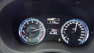 Subaru Levorg 16 GTS acceleration 0160 kmh [upl. by Sillsby]