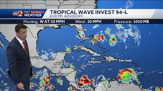 Tracking Tropical Wave Invest 94L [upl. by Bilak]