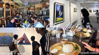 vlog 5  Slice of life  family gathering exploring nature art exhibition with bros etc [upl. by Ativak]