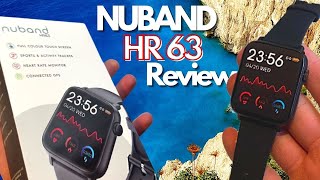 NUBAND HR63 Comprehensive Review and Unboxing  Uninspiring Budget Tracker Smartwatch [upl. by Weidman]