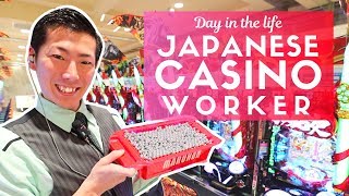 Day in the Life of a Japanese Casino Worker Pachinko [upl. by Direj]