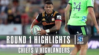 ROUND 1 HIGHLIGHTS Chiefs v Highlanders  2019 [upl. by Rotberg]