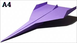 How to make a Paper Airplane plane that flies far  Best Paper Aeroplane Rocket [upl. by Aienahs108]