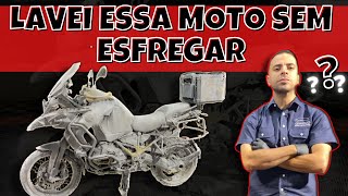 COMO LAVAR UMA MOTO SEM ESFREGAR [upl. by Ajiam]