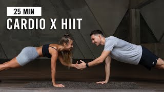 25 MIN FULL BODY CARDIO HIIT Workout Intense No Equipment [upl. by Eleirbag]