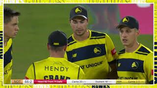 Highlights Nottinghamshire Outlaws v Hampshire Hawks Vitality Blast 2021 QuarterFinal [upl. by Nitza723]