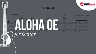 Aloha Oe Guitar Tab [upl. by Alket]