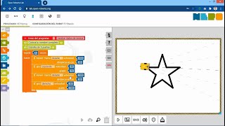 10 Estrella Pentagonal  Robótica para todos con Open Roberta Lab [upl. by Charin]