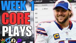 Best DraftKings amp FanDuel NFL Picks  Week 1 [upl. by Helban432]