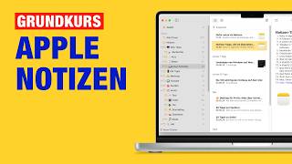 Apple Notizen Grundlagen Komplettes Tutorial für Anfänger MacOS [upl. by Friede]