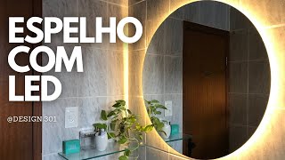 COMO INSTALAR FITA LED NO ESPELHO DO BANHEIRO Faça Você Mesmo  DIY [upl. by Moran819]