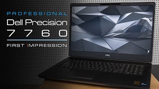 Monster Mobile Workstation  Dell Precision 7760  First Impression and Unboxing [upl. by Erot]