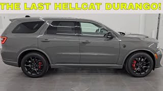 2024 DODGE DURANGO SRT HELLCAT STARTUP DESTROYER GRAY LAST HEMI DURANGO 4K WALKAROUND 24T133 SOLD [upl. by Nishi]