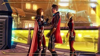 SWTOR™  Theron Shan kiss quotSuddenly I care less about drinksquot💕 Jedi Knight  Onslaught  Corellia [upl. by Waxler]