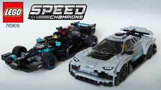 LEGO SPEED CHAMPIONS  MercedesAMG F1 W12 amp MercedesAMG Project One Set 76909 BUILD INSTRUCTIONS [upl. by Navillus]