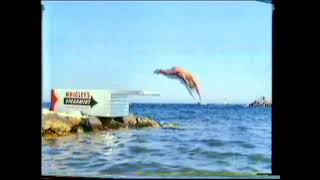 Wrigleys Spearmint Gum  TV Advert Commercial  Beach  1980s [upl. by Rehsu]