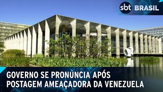 Governo se diz surpreso com tom ofensivo da Venezuela em postagem  SBT Brasil 011124 [upl. by Refiffej197]