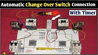 Automatic Changeover Switch Connection With Timer How to Make Standard Auto Changeover Switch [upl. by Rebbecca]