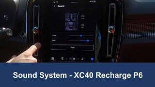 XC40 Recharge Sound System [upl. by Akahc310]