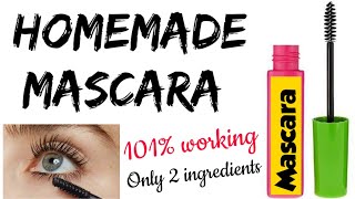 How to make mascara at homehomemade mascarahomemade mascara brushdiy maskaraSajal Malik [upl. by Stodder]