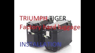 Triumph Tiger Factory Hard Luggage Installation 8001200 [upl. by Reinertson]