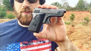 Beretta 950bs Range Trip 25 Auto [upl. by Reiser870]