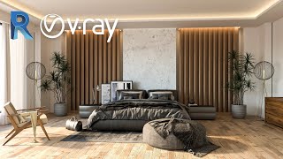 Vray for Revit  Bed Room Interior Rendering In Revit 2022 And Vray 5  1 [upl. by Eilraep508]