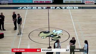 BASKETBALL Cedartown Bulldogs at Rockmart Yellow Jackets [upl. by Acillegna]