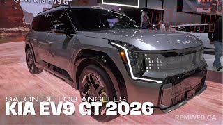 Salon de Los Angeles  Kia EV9 GT 2026  un missile familial [upl. by Ahsela]