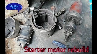 Starter motor dismantling and rebuild [upl. by Pleione]