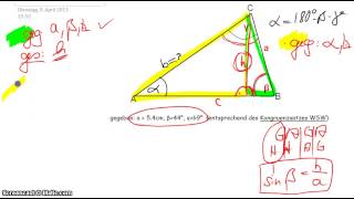 Sinussatz Erklärung [upl. by Romney]