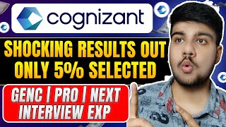 Cognizant Result Out Interview Quesitons GenC GenPro Gen Next Role [upl. by Adnuahsor]