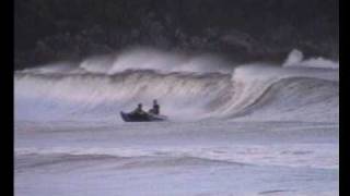 Inflatable boat  big wave surfing [upl. by Arda877]