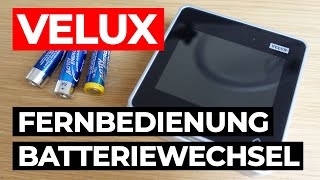 VELUX Fernbedienung Batteriewechsel [upl. by Aehsila]