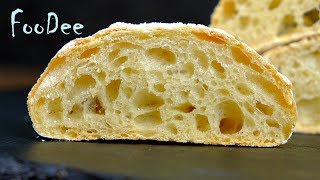 Чиабатта – хлеб БЕЗ замеса в домашних условиях  Ciabatta Recipe [upl. by Lejeune]