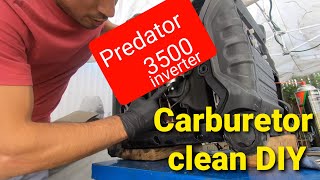 How to clean carburetor on Predator 3500 [upl. by Macintyre]