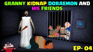 Granny kidnap doraemon and his friends I Granny door Escape I Granny vs Doraemon [upl. by Helfand]