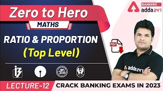 Ratio and Proportion Class3  Arithmetic Maths  Adda247 Banking Classes  Lec12 [upl. by Stoddard]