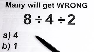 Basic MATH  Many will get WRONG  Order of Operations [upl. by Ynamrej977]