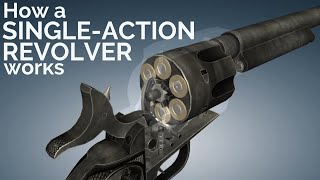 3D Animation How a SingleAction Revolver works [upl. by Sarena]