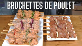 4 RECETTES DE BROCHETTES DE POULET  BARBECUE IS LOVE [upl. by Elag]