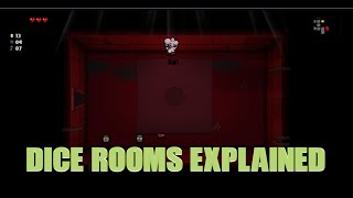 Binding of Isaac Rebirth All DICE ROOMS EXPLAINED [upl. by Lipcombe]