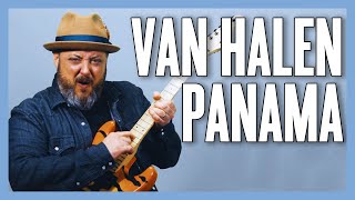 Van Halen Panama Guitar Lesson  Tutorial [upl. by Mur526]