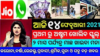 TODAY Breaking News  14 Feb 2021  Nabin Patnaik New scheme Kalia jojana beneficiary name list [upl. by Gage]