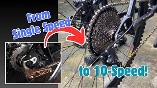 How to convert a Singlespeed MTB to 10speed [upl. by Alguire615]